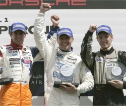 Jeroen Bleekemolen, Damien Faulkner and Jan Seyffarth on the podium.