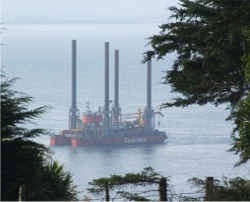 The Seacore 'Deep Diver' leaving Greencastle recently.