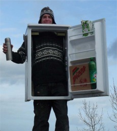 Malcolm in the middle of the fridge.