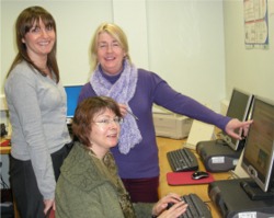 The Job Club team Marie Monahan, seated, with Aisling Sheehy, left, and Virginia Byrne.