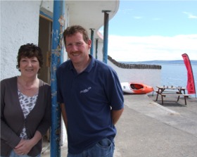 Adrian Harkin with his wife Sharon.