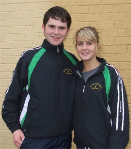 McConomy School dancers Gerard McNamee and Rachael McGinley.