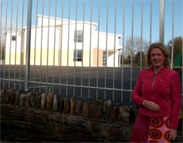 Senator Cecilia Keaveney at the new-look Scoil Eoghain.