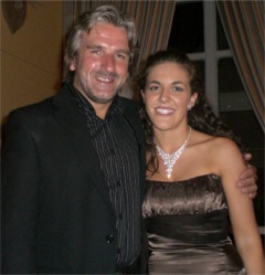 Nadene Fiorentini with Irish concert pianist Barry Douglas at the Clandeboye Musical Festival.