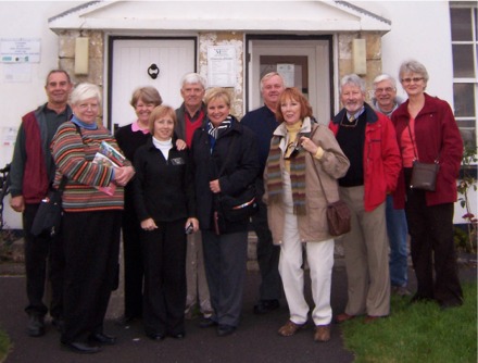 The group of American travel agents who are visiting Inishowen.