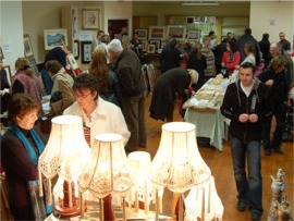 A scene from last year's Artlink Christmas Craft Fair.