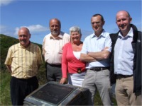 From left, Liam McDermott, Fas supervisor, North East Inishowen; Michael Gillen, North East Tourism and Development Company secretary; Cllr. Marian McDonald; Jeremy Smith, walking and trails development officer and Myles Sweeney, Donegal Sports Partnership co-ordinator.