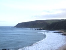 Kinnagoe Bay - where the wreck of La Trinidad Valencera was discovered.