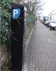 A new pay and display machine in Buncrana.