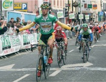 Dominique Rollin U S Kodak Gallery/Sierra Nevada Winning Stage 3 Of The FBD Insurance Rs Into Sligo.